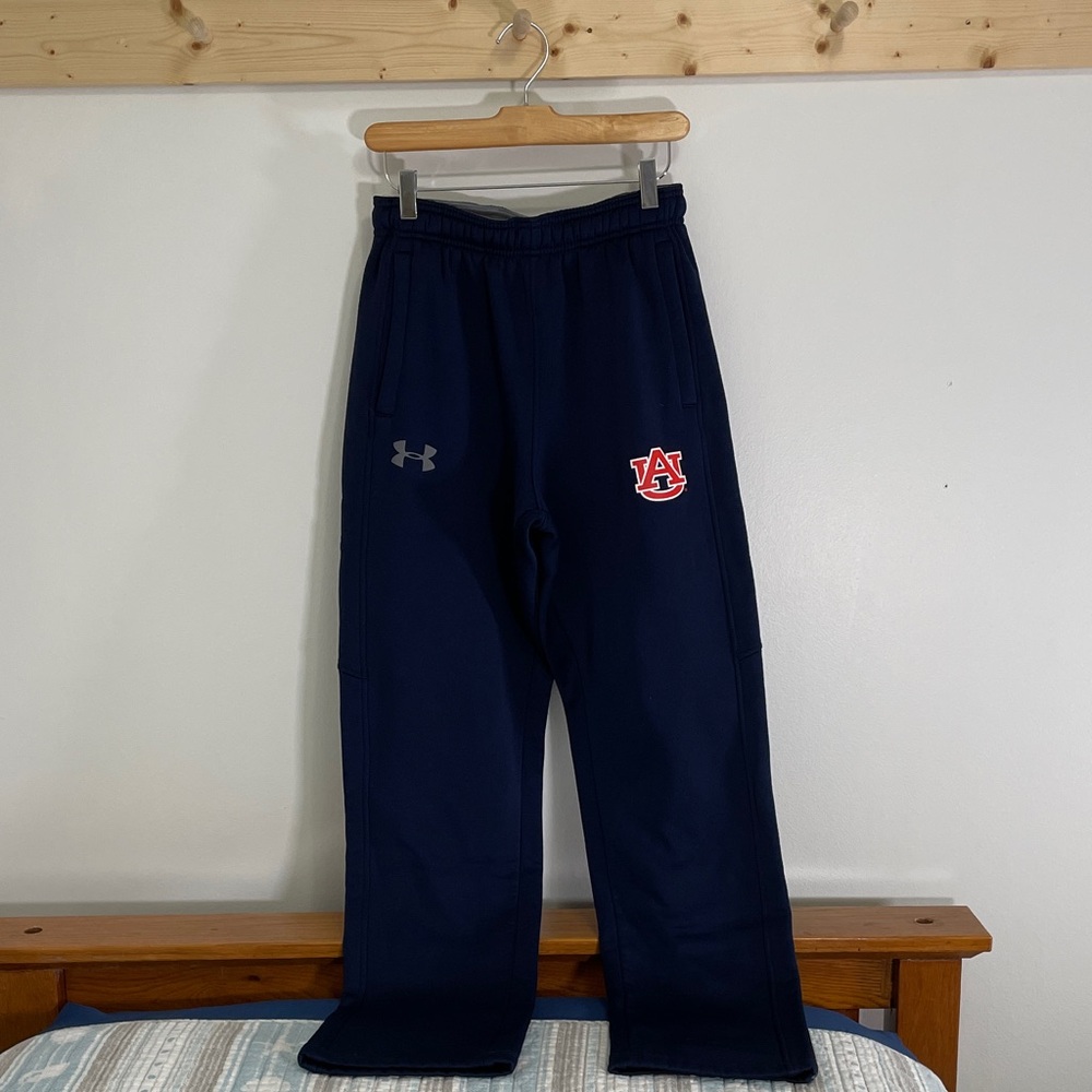 Under Armour Navy Sweatpants with Auburn Tigers Logo